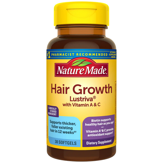 Hair Growth Lustriva® with Vitamin A & C Softgels