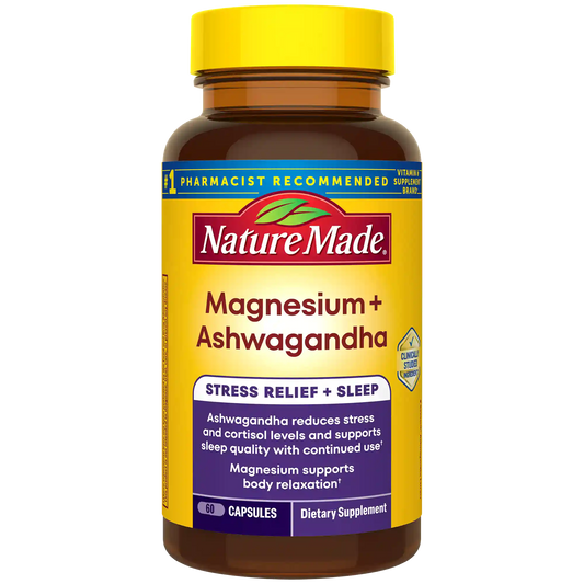 Magnesium 300 mg + Ashwagandha 125 mg Capsules