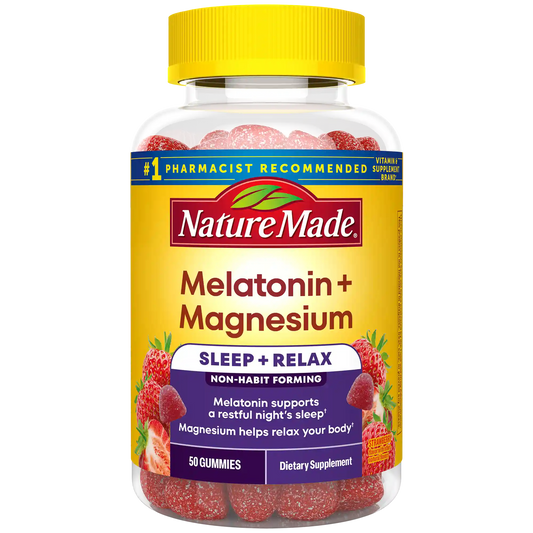 Melatonin 3 mg + Magnesium 100 mg Sleep and Relax Gummies