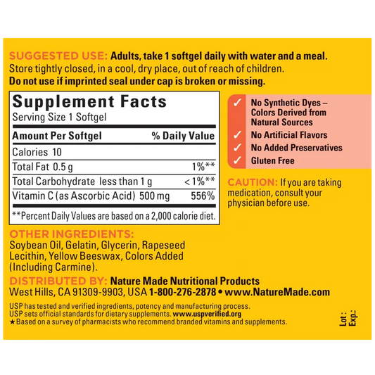 Vitamin C 500 mg Softgels
