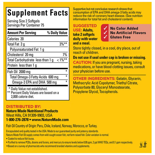 Burp-Less♦ Fish Oil 1000 mg Softgels