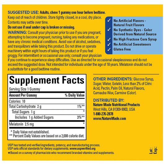 Melatonin 2.5 mg Gummies