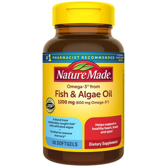 Omega-3†† from Fish & Algae Oil 1200 mg Softgels