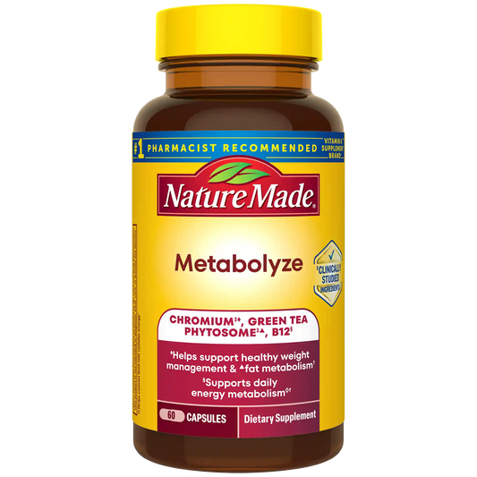 Metabolyze Capsules With Chromium, Green Tea Phytosome & B12