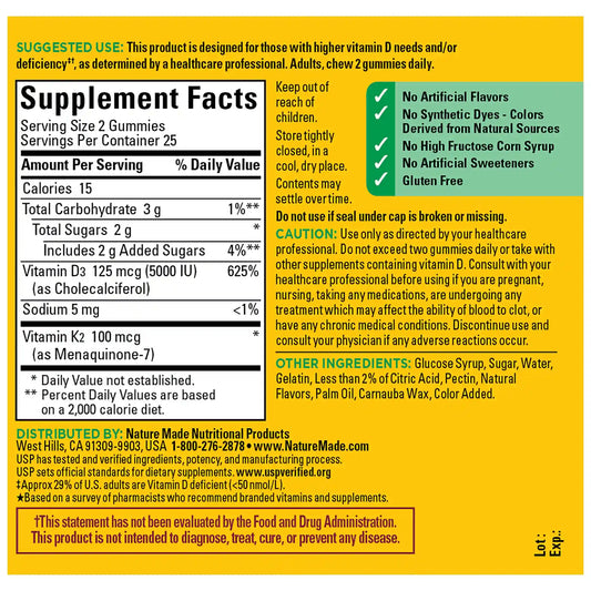 Vitamin D3 + K2 Gummies