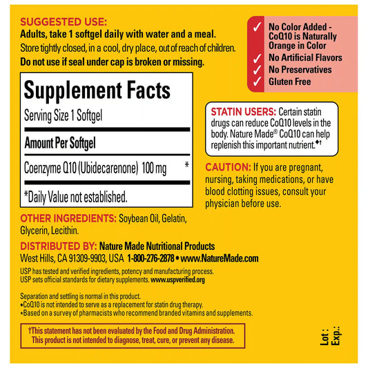 CoQ10 100 mg Softgels