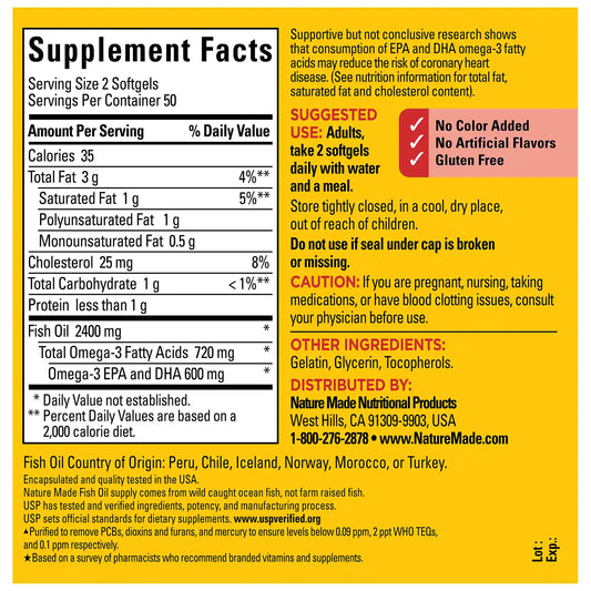 Fish Oil 1200 mg Softgels