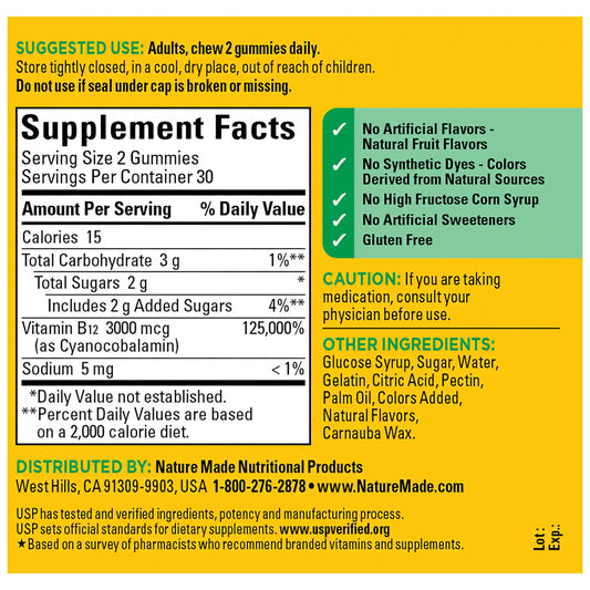 Vitamin B12 Extra Strength Gummies