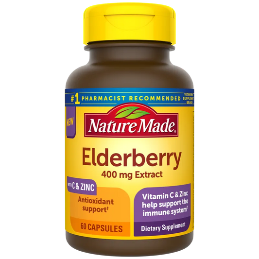 Elderberry Capsules with Vitamin C and Zinc
