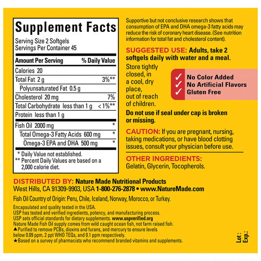 Fish Oil 1000 mg Softgels