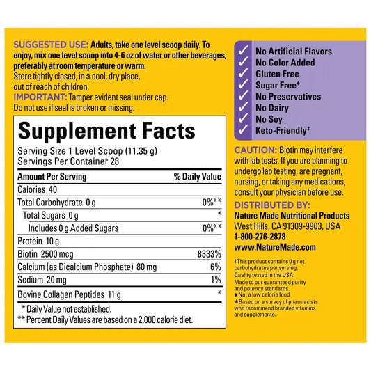Collagen Peptides Drink Mix Powder