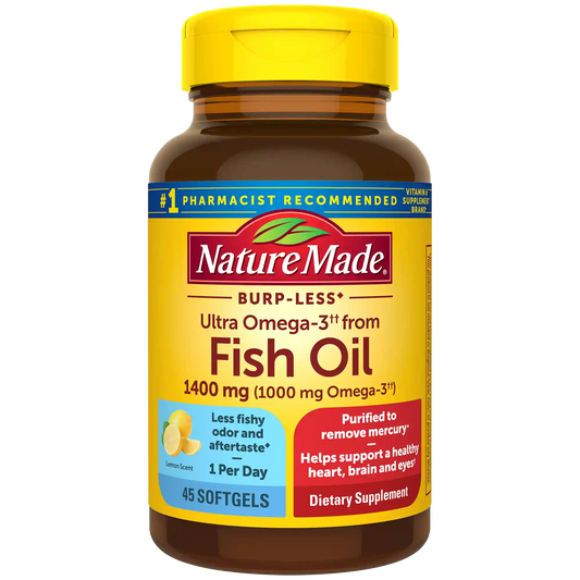 Ultra Omega-3†† from Fish Oil 1400 mg Softgels, Burp-Less♦