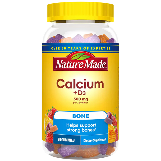 Calcium Gummies 500 mg per serving with Vitamin D3