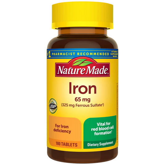 Iron 65 mg Tablets (325 mg Ferrous Sulfate)
