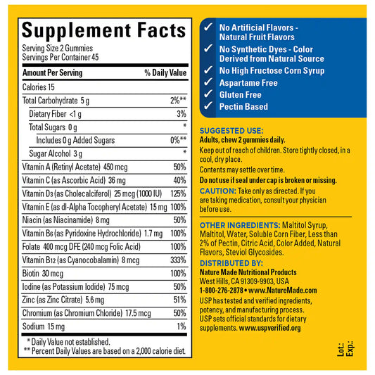 Zero Sugar‡ Men's Multivitamin Gummies