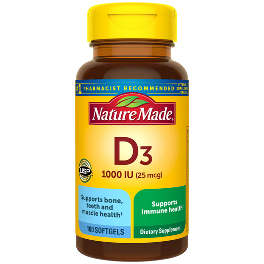 Vitamin D3 1000 IU (25 mcg) Softgels