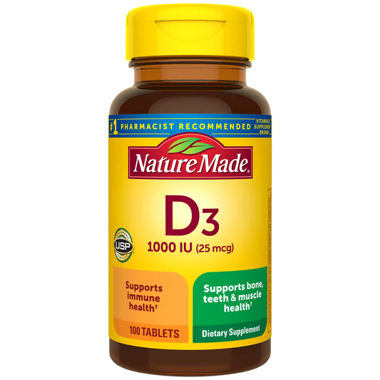 Vitamin D3 1000 IU (25 mcg) Tablets