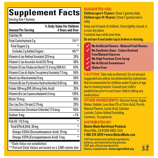 Kids First® Multivitamin + Omega-3 Gummies