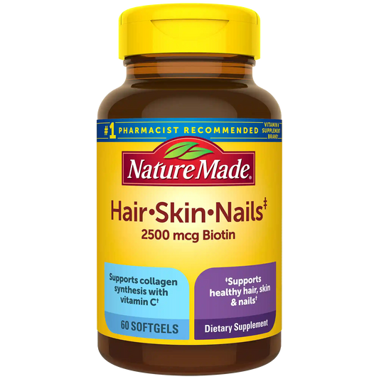 Hair-Skin-Nails‡ 2500 mcg Biotin Softgels