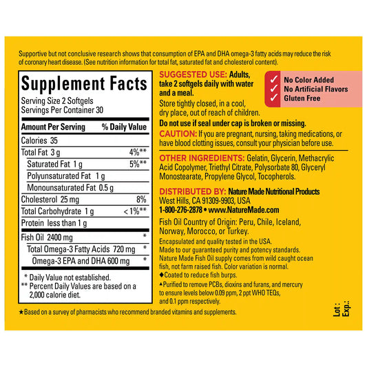 Burp-Less♦ Fish Oil 1200 mg Softgels