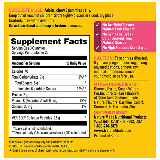 Collagen Peptides + C Gummies