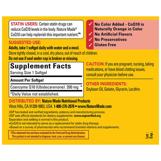 CoQ10 200 mg Softgels