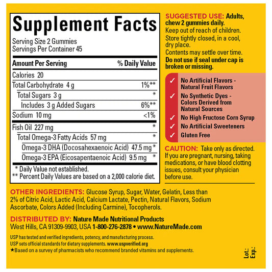 Fish Oil 400 mg (57 mg Omega-3) Gummies