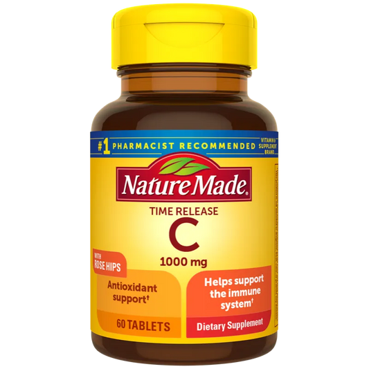 Vitamin C 1000 mg Time Release with Rose Hips Tablets