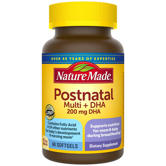Postnatal Multivitamin + 200 mg DHA Softgels