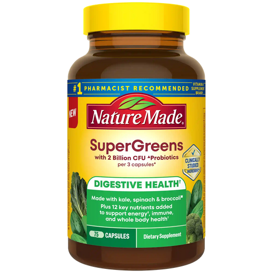 SuperGreens with 2 Billion CFU◆ Probiotics Capsules